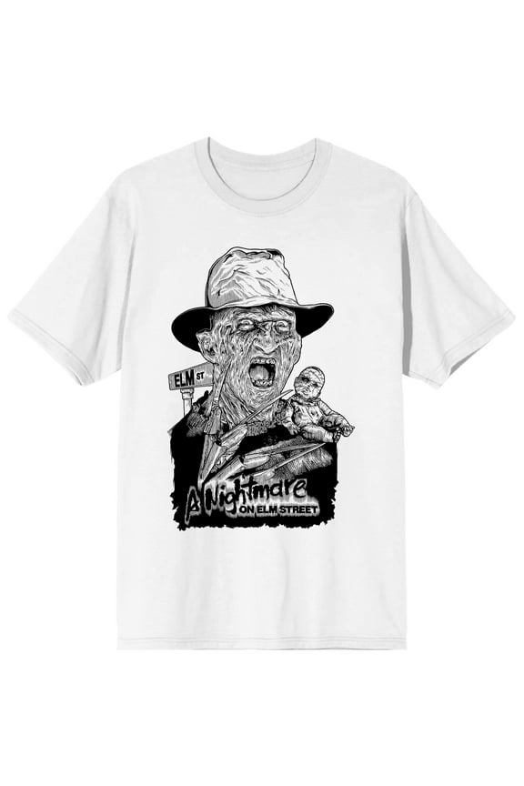 Mens Freddy Krueger Nightmare on Elm Street Shirt-X-Large