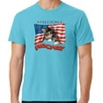 thumbnail image 1 of Mens Freedom Rocks Patriotic Kitten Cotton Tee Shirt, 2XL Tidal Wave Blue, 1 of 3