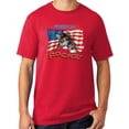 thumbnail image 1 of Mens Freedom Rocks Patriotic Kitten Cotton Tee Shirt, 4XL Red, 1 of 3