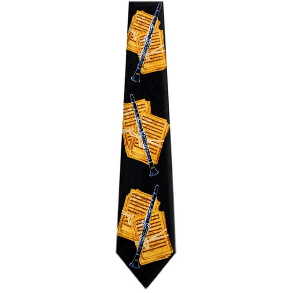 Mens French Horns Trumpet Clarinet Saxophone Flutes Neckties Ties