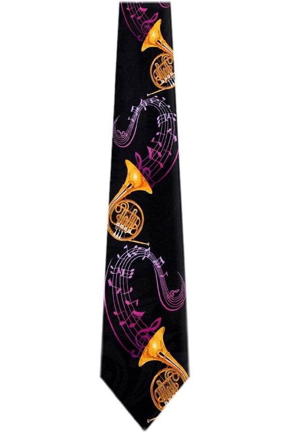 Mens French Horns Trumpet Clarinet Saxophone Flutes Neckties Ties