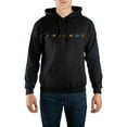 thumbnail image 1 of Mens Friends Sitcom Black Graphic Hooded Sweatshirt-Medium, 1 of 2