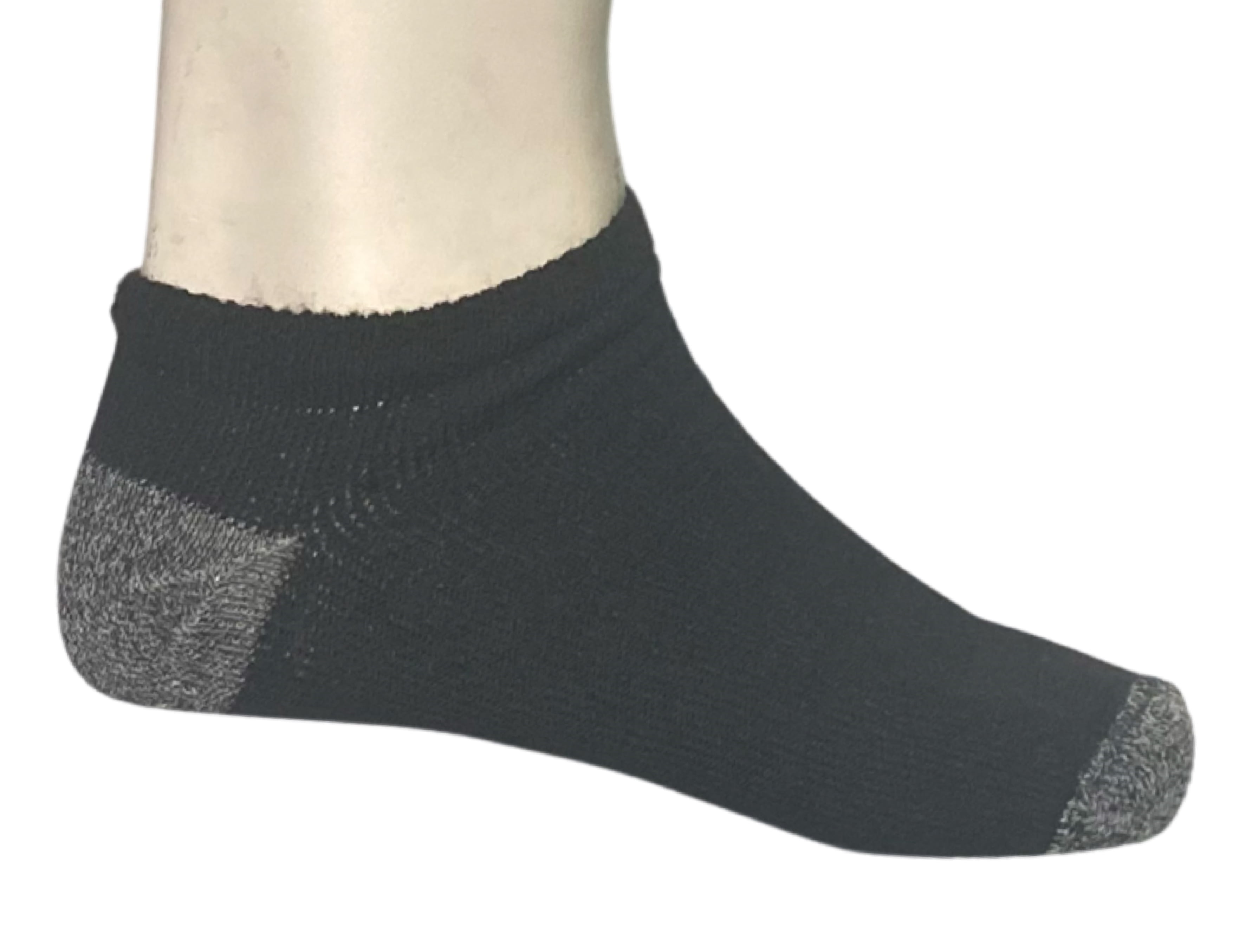 Mens Fruit of The Loom Value Pack Low Cut Socks - 6 Pairs, Black Size 6 ...