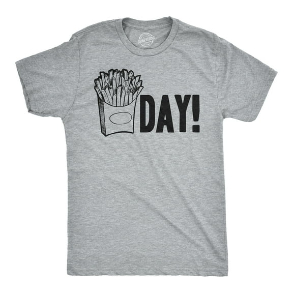 Mens Fry Day Friday T shirt Funny Fast Food French Fry Weekend TGIF Tee Graphic Tees
