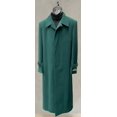 thumbnail image 1 of Mens Full Length 53 Inch Long Top Coat - Single Breasted - Microfiber Fabric Hunter Green, 1 of 1