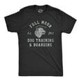 thumbnail image 1 of Mens Full Moon Dog Training and Boarding T Shirt Funny Halloween Werewolf Tee for Guys Graphic Tees, 1 of 9