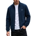 thumbnail image 1 of Mens Full Zip Fleece Jacket Lightweight Long Sleeve Hiking Jackets Zip Pockets Fall Winter Casual Outdoor Outerwear, 1 of 3