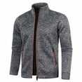 thumbnail image 1 of Mens Full Zip Sweatshirts Mock Neck Stand Collar Fleece Jackets with & Zipper Pockets Activewear Sports Jackets Dark Gray 5XL, 1 of 4