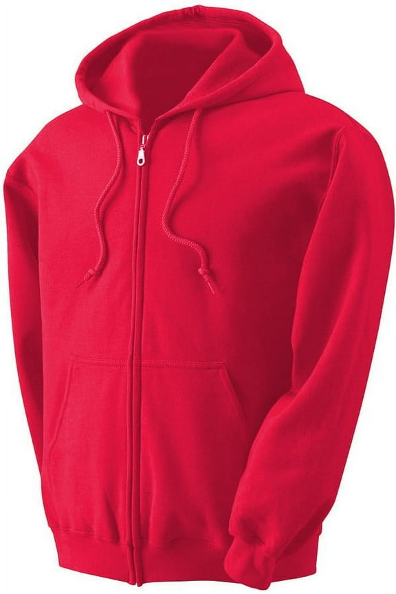 Mens Full Zip up hoodie Fleece Zipper Heavyweight Hooded Jacket Sweatshirt