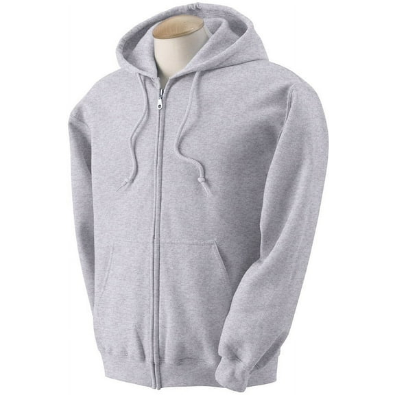 Mens Full Zip up hoodie Fleece Zipper Heavyweight Hooded Jacket Sweatshirt