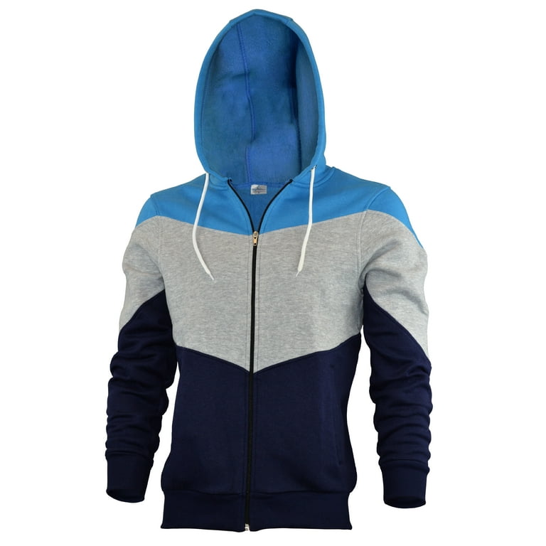 Mens Full Zip up hoodie Fleece Zipper Hooded Jacket Sweatshirt - Walmart.com