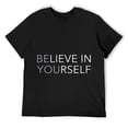 thumbnail image 1 of Mens Fun Positive Motivational Design T Shirt Black, 1 of 5