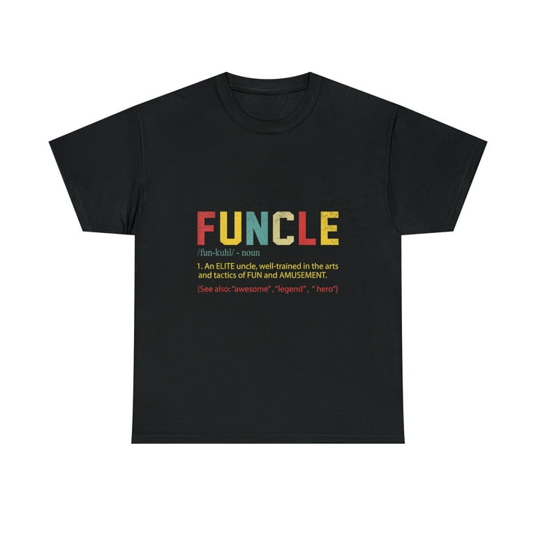Bearded Funcle Funny Uncle Definition Funny Costume T-Shirt