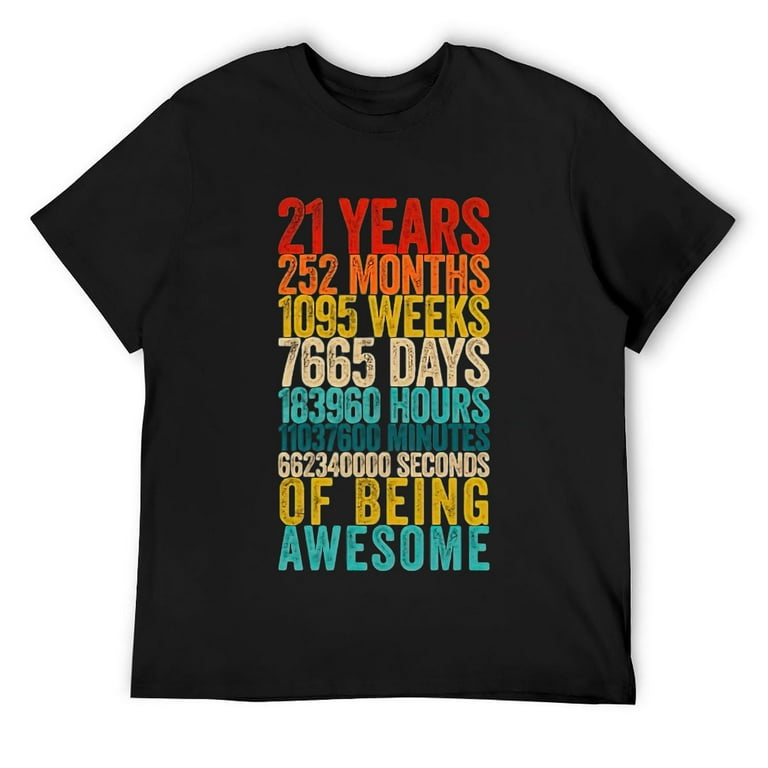 21st Birthday Gifts T Shirt 21 Years Old Being Awesome Tee 21st Birthday Gifts T Shirt 21 Years Old Being Awesome Tee
