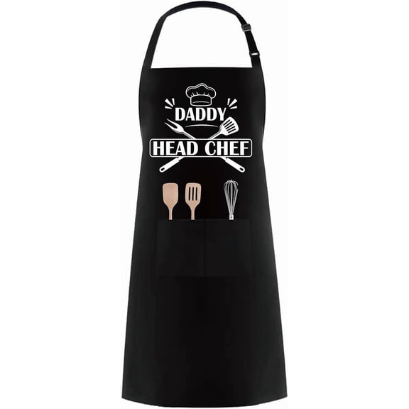 Mens Funny Aprons Bbq Apron for Grilling Adjustable Size With 2 Large Pockets DIY