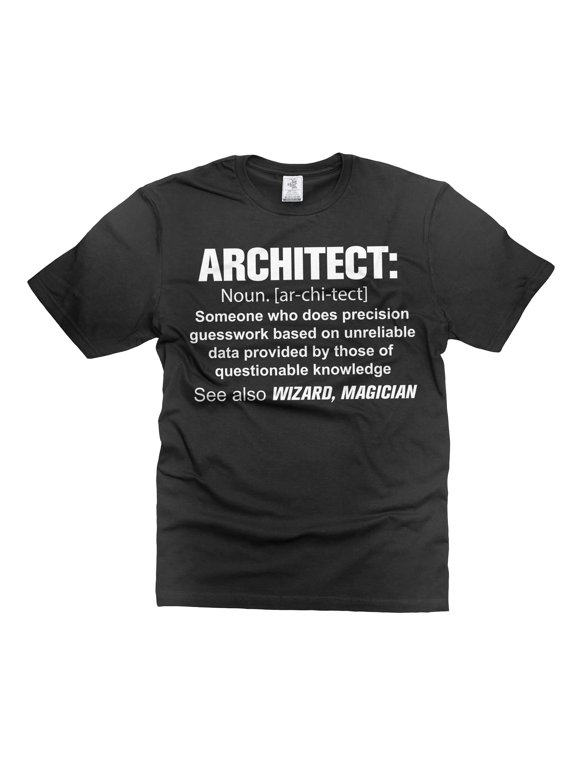 Mens Funny Architect T-shirt Architect Definition Tee Shirt Architecture Shirts Architect Gift Ideas (4X-Large Black)
