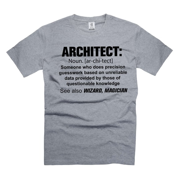 Mens Funny Architect T-shirt Architect Definition Tee Shirt Architecture Shirts Architect Gift Ideas (Medium Grey)