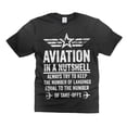 thumbnail image 1 of Mens Funny Aviation T-shirt Aviation In A Nutshell T-Shirt Aviation Joke Shirt Funny Saying Tee (XX-Large Black), 1 of 6