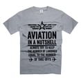 thumbnail image 1 of Mens Funny Aviation T-shirt Aviation In A Nutshell T-Shirt Aviation Joke Shirt Funny Saying Tee (XX-Large Grey), 1 of 6