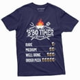 thumbnail image 1 of Mens Funny Bbq Timer T-Shirt | Party Beer Drinking Outdoor Humor Tee Shirt (3X-Large Navy Blue), 1 of 5