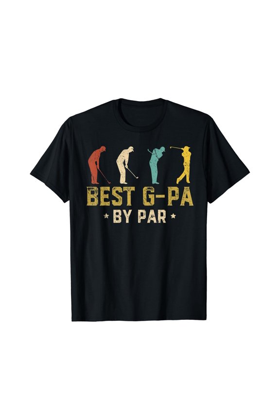 Mens Funny Best G-Pa By Par Father's Day Gifts Golf T-Shirt, Unisex T-Shirt
