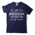thumbnail image 1 of Mens Funny Bikesexual Shirt Bike Shirts Bicycle Shirt Funny Sarcastic T shirt Cycling Cyclist Tee (X-Large Navy Blue), 1 of 6