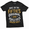 thumbnail image 1 of Mens Funny Birthday Anniversary T-Shirt built in fifties Dad Papa Grandpa Tee Shirt (XX-Large Black), 1 of 7