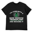 thumbnail image 1 of Mens Funny Bone Marrow Transplant Design BMT Survivors Donors T Shirt Black, 1 of 5