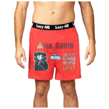 Mens Funny Boxer Shorts, Male Sizes XS-L, Objects 2, Size: XL, Lazy Me