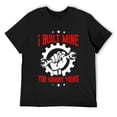 thumbnail image 1 of Mens Funny Car Repair Design T-Shirt Black Large, 1 of 5