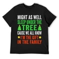 thumbnail image 1 of Mens Funny Christmas Tee Shirts Kids Christmas Pajamas Girls Boys T-Shirt Black 3X-Large, 1 of 5