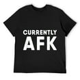 thumbnail image 1 of Mens Funny Computer Gamer AFK Away from Keyboard T-Shirt Black, 1 of 5