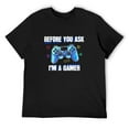 thumbnail image 1 of Mens Funny Console Controller Videogames Nerd Player Fan T-Shirt Black, 1 of 5