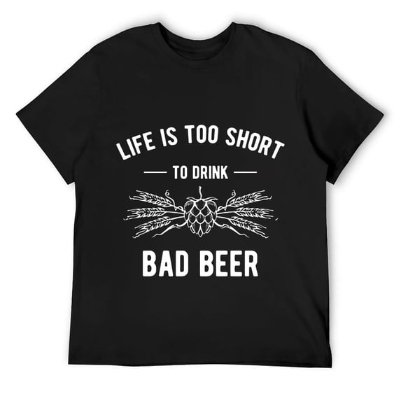 Mens Funny Craft Beer Design Life Is Too Short To Drink Bad Beer Sweatshirt Black