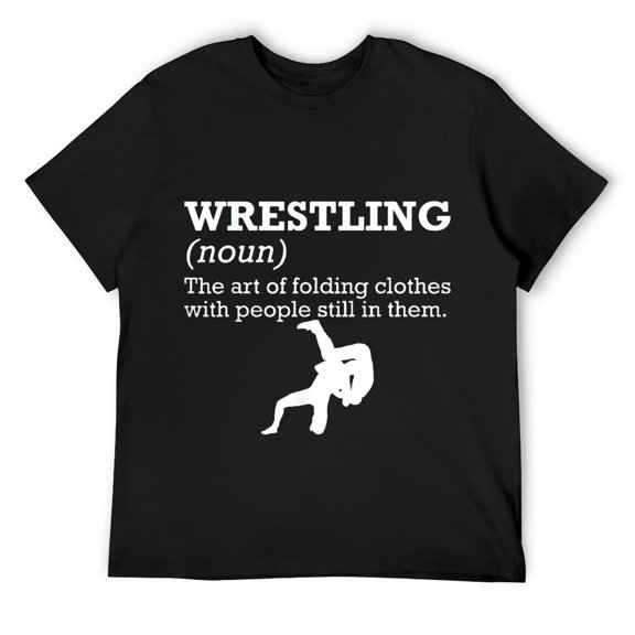 Mens Funny Definition Wrestling Wrestler T-Shirt Black