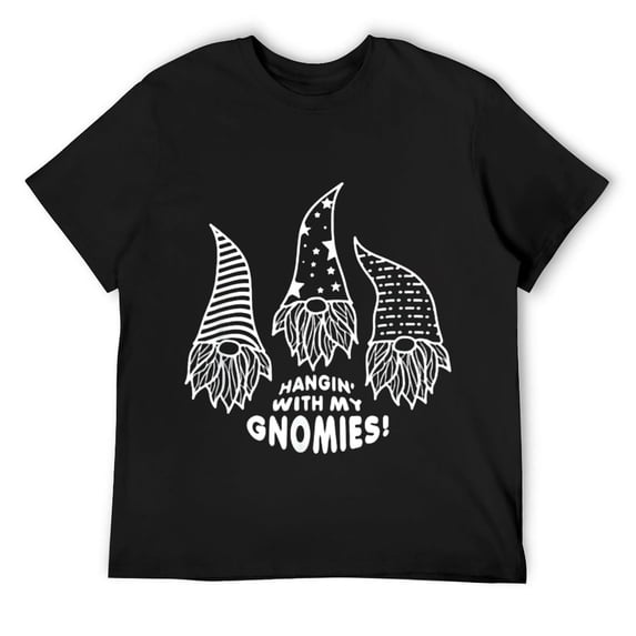 Mens Funny Elves Christmas Gnomies Matching Family Pajama Costume T-Shirt Black