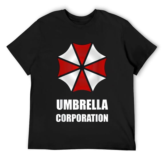 Mens Funny Gamer Umbrella Corporation Evil Zombie Apocalypse Geek T-Shirt Black