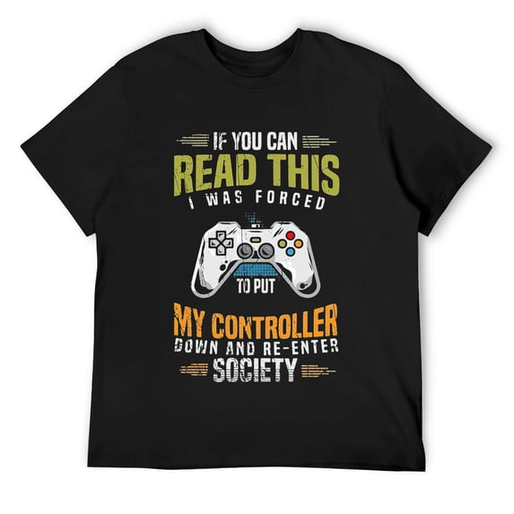 Mens Funny Gamer Video Games Gift Idea Gaming Short Sleeve T-Shirt Black