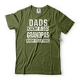 thumbnail image 1 of Mens Funny Grandpa shirt Dads Know A Lot Grandpas Know Everything T-Shirt Fathers Day Grandpa Tee (4X-Large Military Green), 1 of 6