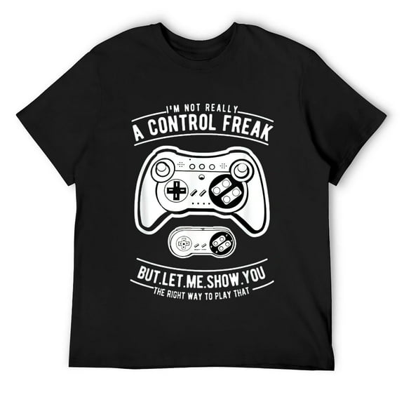 Mens Funny Graphic Gaming Gamer T-shirt Great Game Gift Ideas Black Large