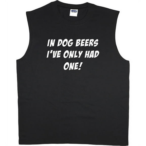 Mens Funny Graphic Tees Funny Dog Beers T-shirt