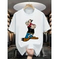 thumbnail image 1 of Mens Funny Graphic Tees Vintage T-Shirts Oversized Letter Print Casual Crewneck Cotton Top Short Sleeve Rapper Streetwear White XXL, 1 of 6