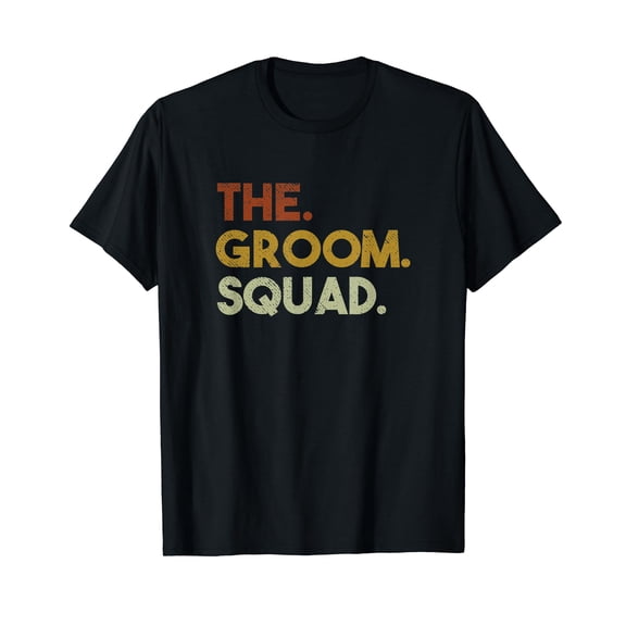 Mens Funny Grooms Squad Bachelor Party Groomsmen Gifts T-Shirt