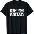 thumbnail image 1 of Mens Funny Groomsmen Groom Squad Crew Party Sunglass T-Shirt, 1 of 4