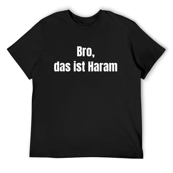 Mens Funny Haram Design Ramadan Fasten Gift T-Shirt Black 2X-Large