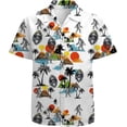 thumbnail image 1 of Mens Funny Hawaiian Shirts 3D Graphic Button Down Short Sleeve Tropical Holiday Beach Aloha Shirt, 1 of 5