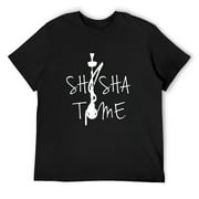 Mens Funny Hookah T-shirt Argileh Shisha Lover Gift Black Large