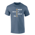 thumbnail image 1 of Mens Funny Humorous Beer Circles Birdie Bogey Eagle Par Mens Short Sleeve T-Shirt-Heather Indigo-3X-Large, 1 of 1