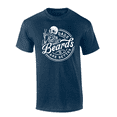 thumbnail image 1 of Mens Funny Humorous Circle Bearded Dads Are Better Skull Mens Short Sleeve T-Shirt-Heather Navy-5X-Large, 1 of 1
