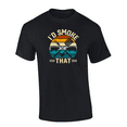 thumbnail image 1 of Mens Funny Humorous Distressed I'd Smoke That Grilling Mens Short Sleeve T-Shirt-Black-Medium, 1 of 1